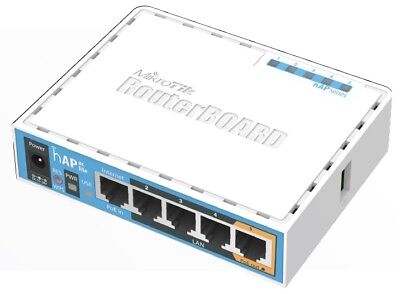 MIKROTIK RB952Ui-5ac2nD hAP AC Lite WiFi Router/AP 2ghz/5ghz 5xLAN, USB, POE-in