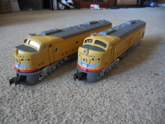 MTH RailKing Union Pacific E-8 AA Diesel Locomotive Set + ALCO FA-1 (LocoSound)