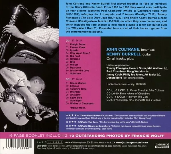 John & Burrell,Kenny Coltrane - Complete Studio Sessions  2 Cd Neuf 2