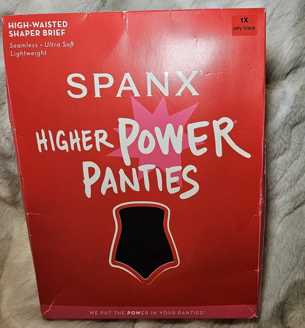 Spanx Higher Power Shaper Black High Waist Panties Women S Size 1x 10