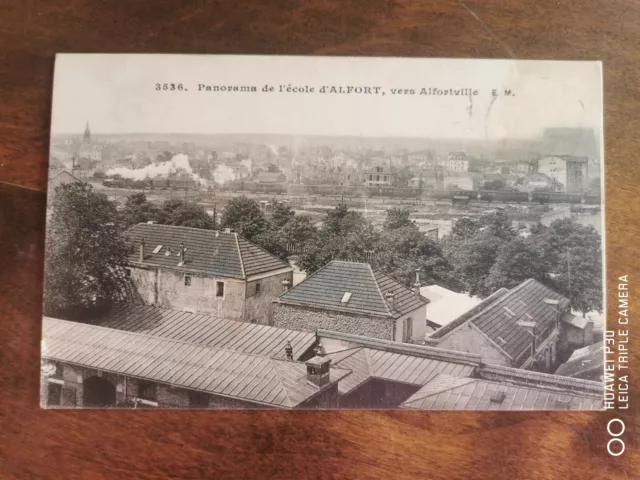CPA - 94 - ALFORTVILLE - Panorama de l'école d'ALFORT - vers Alfortville