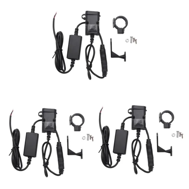 3X Salida de Adaptador de Enchufe de Corriente de Cargador de USB Dual de M8902