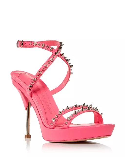 Alexander McQUEEN Punk Stud High Heel Sandals MSRP $950 Size 37 # M2 272