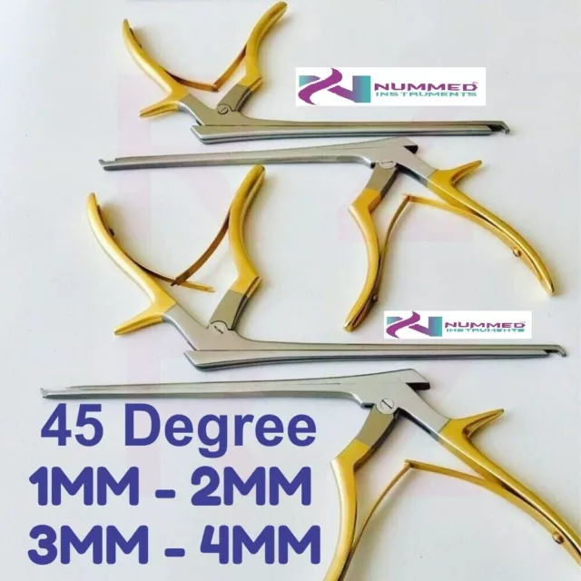 Kerrison Rongeurs 7" Set of 4 Pcs, Gold (1,2,3,4mm) Cervical Orthopedic & SPINE