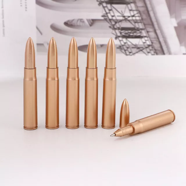 5Pcs Bullet Shape Ballpoint Pen Students School Unique Writing Ball Pens Office