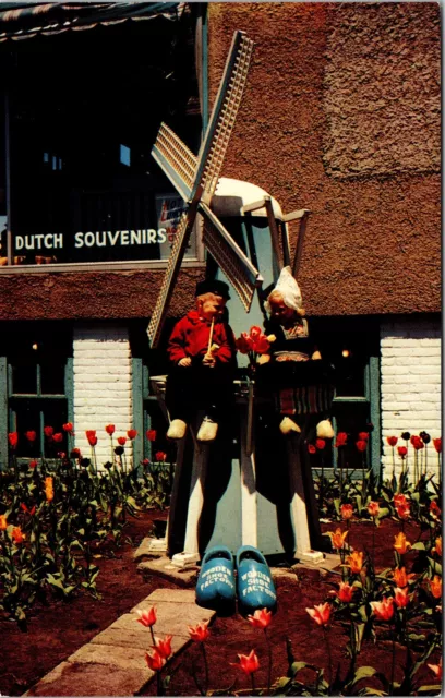Dutch Children Windmill Tulip Festival In Holland Michigan MI Unposted Postcard