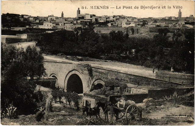 CPA AK MAROC MEKNES - Le Pont de Djordjore et la Ville (93235)