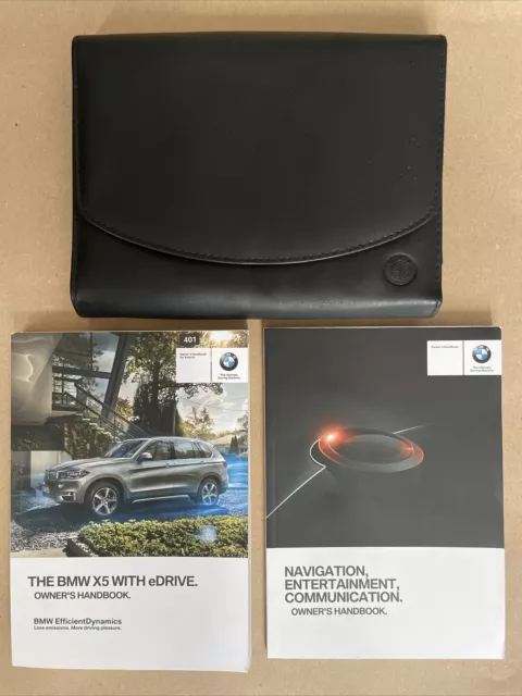 Genuine BMW X5 4x4 2013-2018 Owner’s Manual Handbook Wallet Pack 01402965997en