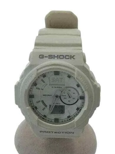 G SHOCK Quartz Watch Digiana WHT WHT Plastic Belt GA 150 7AJF G Shock