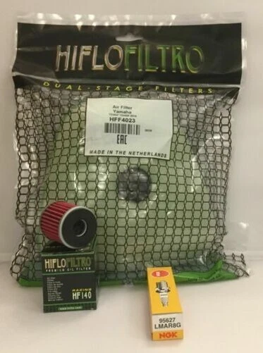 Service Kit For YAMAHA WR250F (2015 to 2019) Air / Oil Filter and NGK Spark Plug