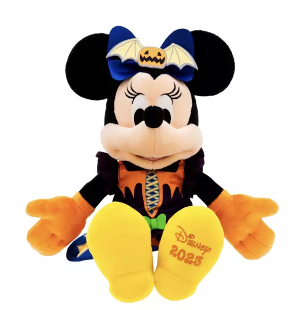 Disney 2023 Halloween Minnie Strega Fosforescenti Peluche Nuovo con Etichetta