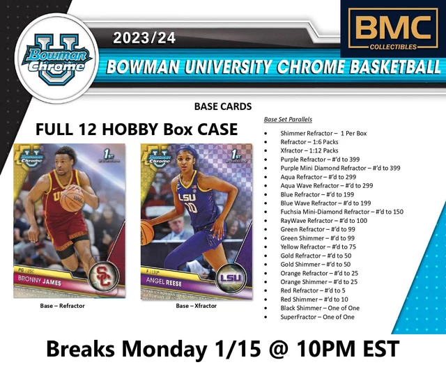 ISAIAH COLLIER 202324 Bowman Chrome U Basketball Hobby Case Break 1