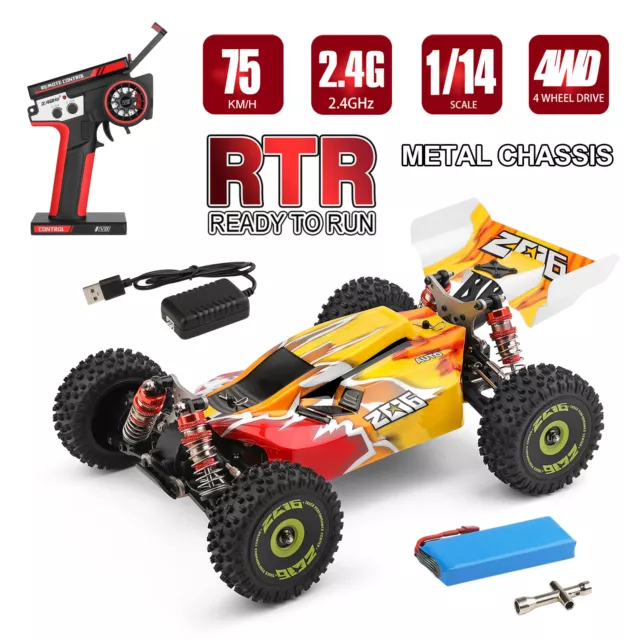 WLTOYS XKS144010 4WD 1 14 2.4G RC Car 75KM H Brushless Drift Off