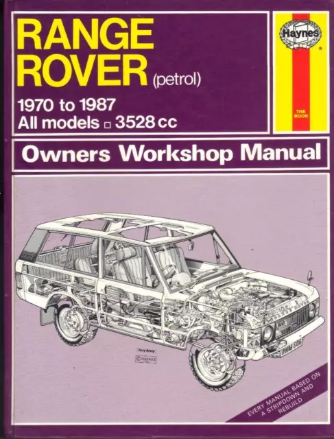 Range Rover Classic,Vogue,Se,Lse,Hse,3.5 V8 Haynes Workshop Manual 1970-1987