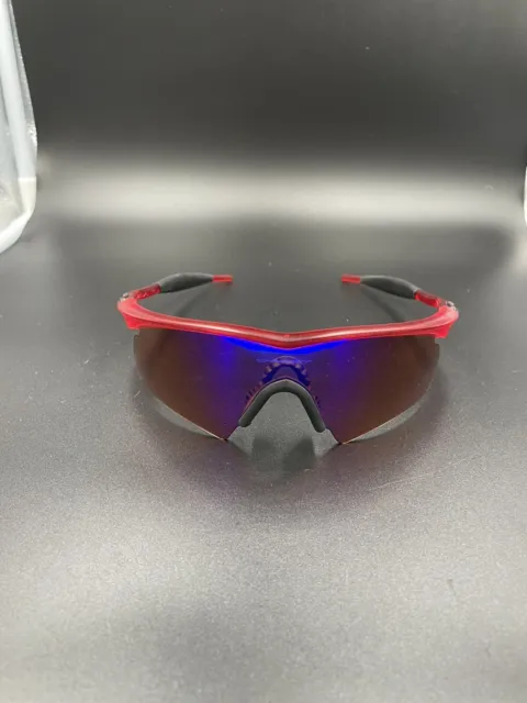 Oakley M Frame Crystal Red w/ Positive Red Iridium New Hybrid Lenses