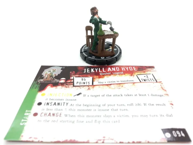 Horrorclix JEKYLL AND HYDE #94 Unique from BASE SET BP HEROCLIX D&D RPG Wizkids