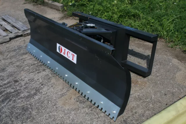NEW JCT Skid Steer Hydraulic Dozer Angle Blade Plow 6ft fits Cat, Bobcat, Case