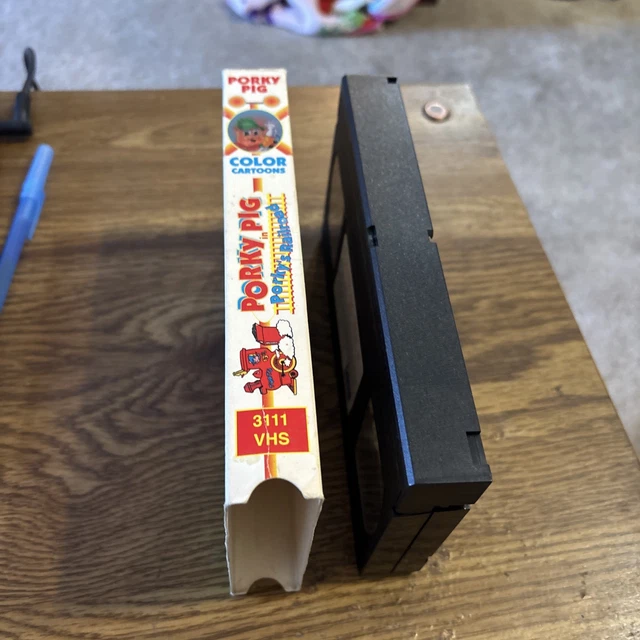 PORKY PIG - Porky's Railroad VHS 1991 - Plus 3 Other Color Cartoons £2. ...