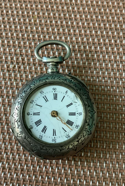 MONTRE GOUSSET ANCIENNE Cylindre 8 rubis En argent, mécanique Diamètre 3,5 cm EUR 9,90 - PicClick FR