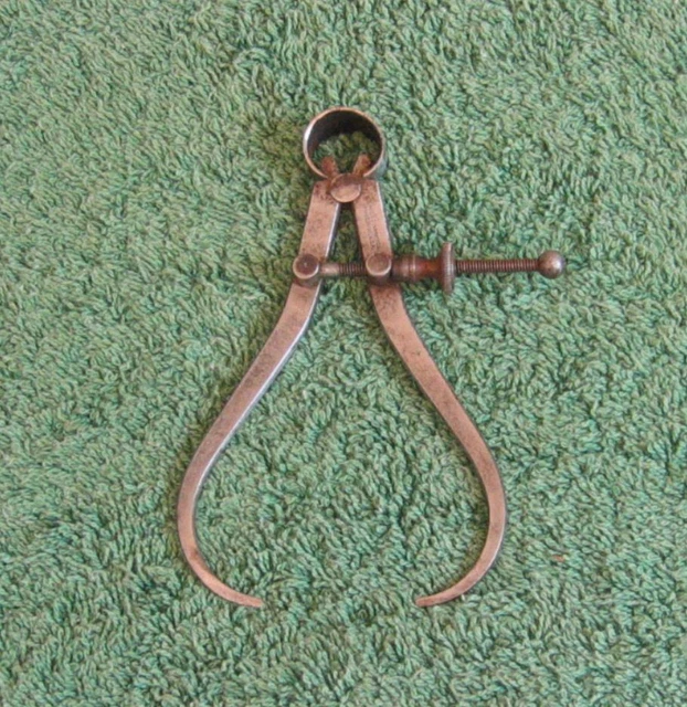 VINTAGE  LS STARRETT  SPRING LOADED OUTSIDE CALIPER - Made in USA