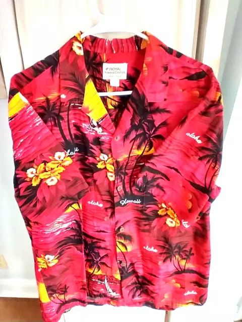 Hawaii Shirt Royal Hawaiian Creations Made in Hawaii XL Shirt, Good Condition