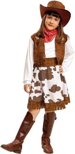 My Other Me Costume da Cowgirl Bambina Feste Halloween Vestito Cowboy Fat West