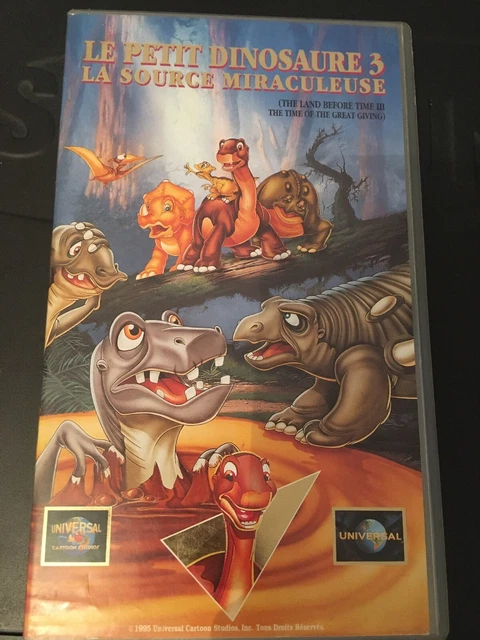 VHS PETIT DINOSAURE 3 Et La Source Miraculeuse Video K7 Film Animé EUR