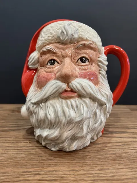 Royal Doulton 'Santa Claus' D6704 Large Character Jug 1983 - Style 4/Red Handle