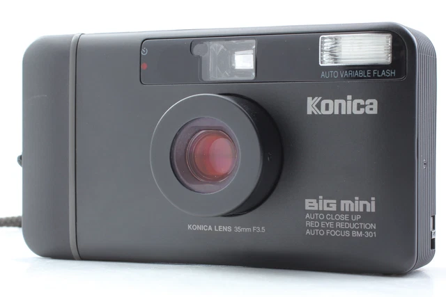 LCD Works [Near MINT] Konica Big mini BM-301 Point & Shoot Film Camera JAPAN