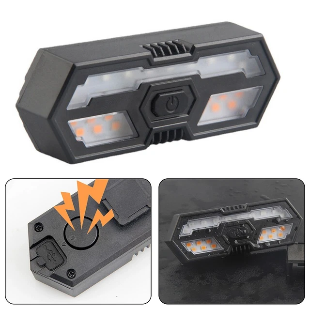 Luz trasera impermeable para bicicleta con indicador LED de control remoto para seguridad
