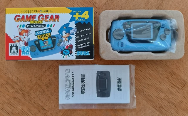 Sega Game Gear Micro BLEUE COMME NEUVE console mini import