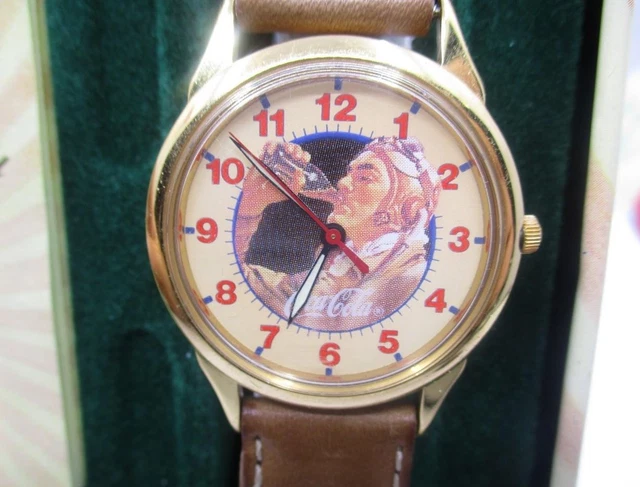 Coca Cola - Time for Coke leather watch in Collectors Tin