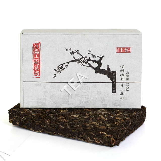 250g Yunnan Puer Puerh Pu'er Tea Mengku Iceland Ancient Tree Raw Brick