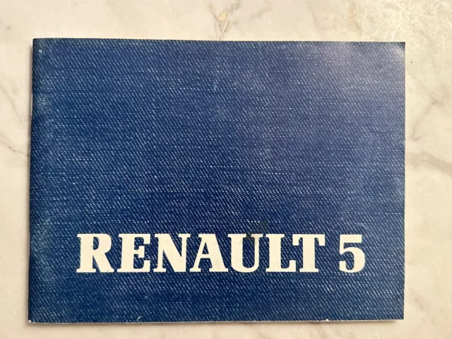 Libretto Uso E Manutenzione Renault 5