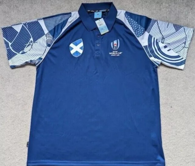 BNWT NEW 5 XL Scotland Rugby Union World Cup Japan 2019 Polo Shirt
