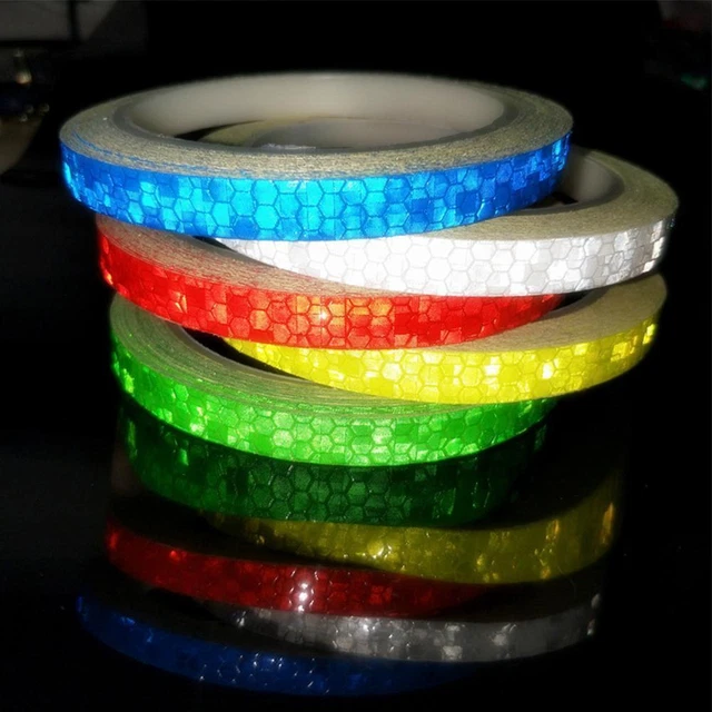 New Bicycle Reflective Tape Bike Wheel Sticker Glow Safety Dark In Night H4Y5
