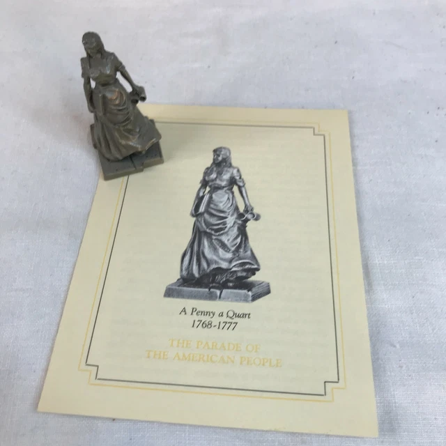 Saturday Evening Post Parade Of American People Pewter : "A PENNY A QUART" 1980