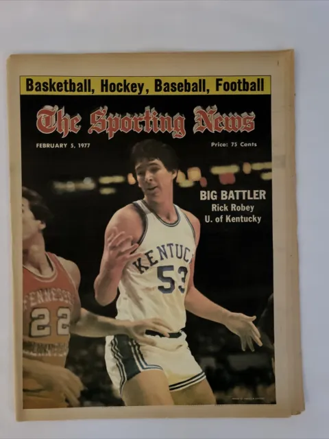 1977 Februar 5 The Sporting Nachrichten Rick Robey U Von Kentucky (MH340)