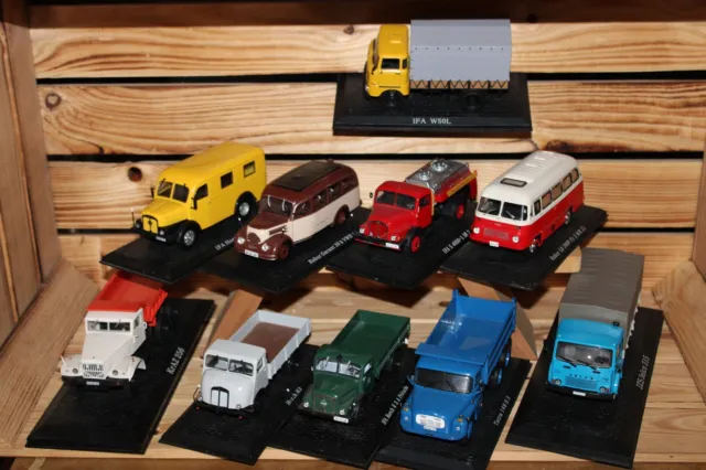 Bastlermodelle DDR LKW Sammlung Atlas Collection 1:43 Auswahl IFA Robur Tatra