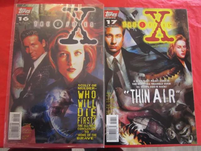 Two Issues of The X Files Comic Books by Topps Comics