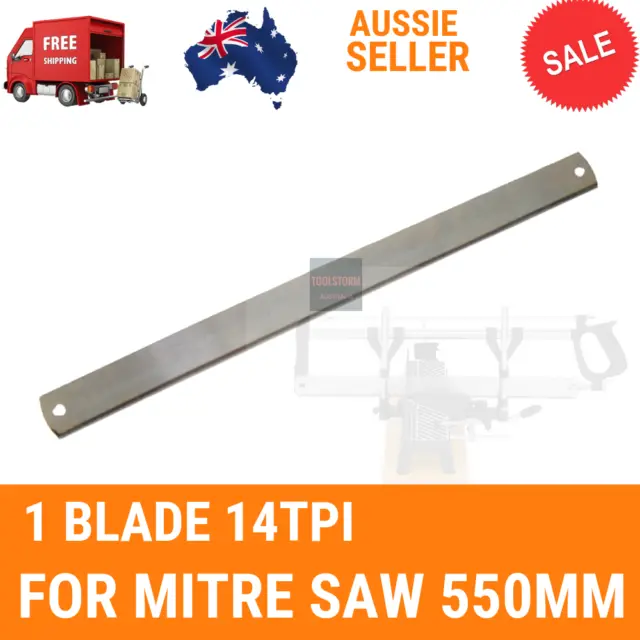 1X Mitre Saw Blade 550mm 14TPI For Manual Precision Mitre Saw 550mm saw Woodwork
