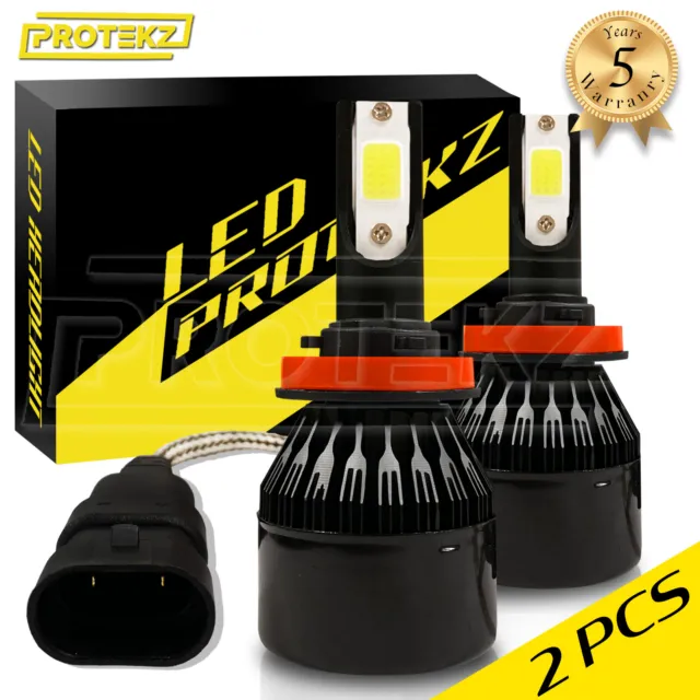 LED Fog Light Kit Protekz H11 6000K Bulbs for 2011-2014 Mazda 2