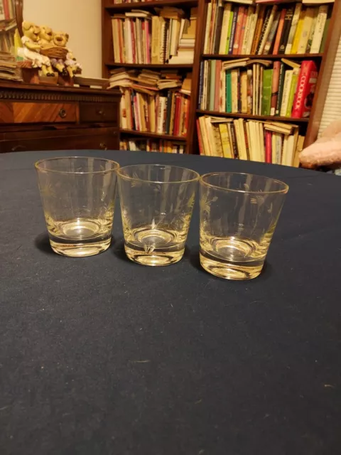 3 Clear Ice Cream Depression Glass