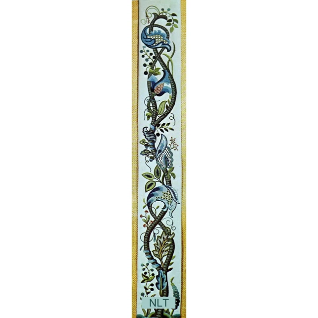 Kit De Broderie Elsa Williams Crewel – Gardner Bellpull Jacobean Floral NOS 00403