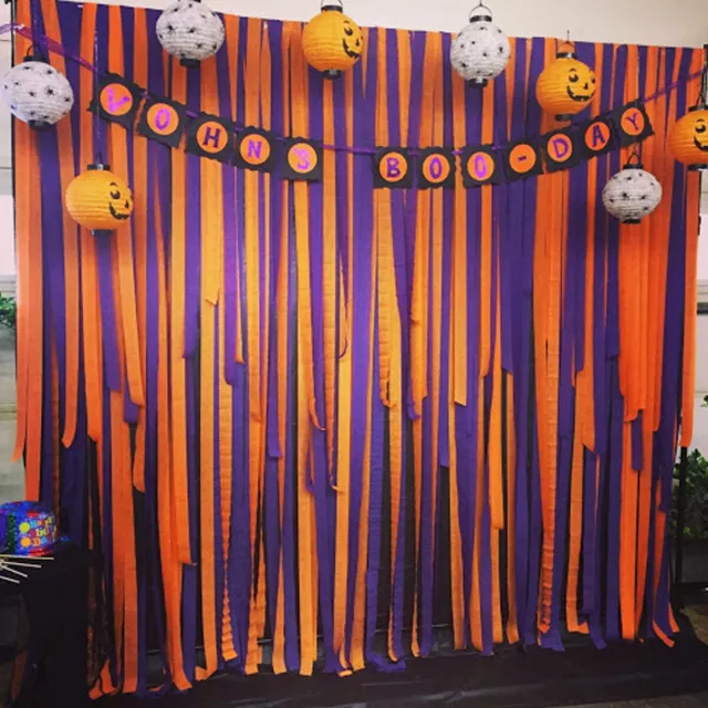 81ft Crepe Paper Party Streamers Streamer Backdrop Curtain 