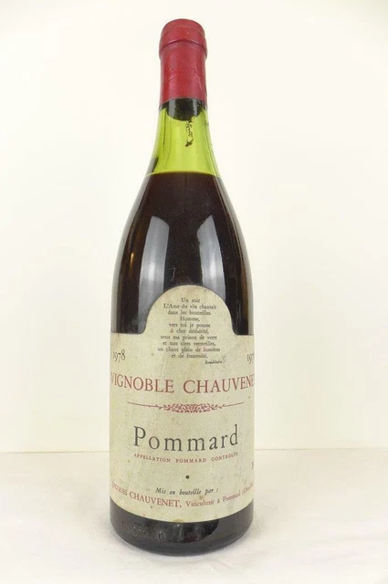 pommard chauvenet (b2) rouge 1978 - bourgogne