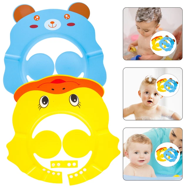 2 Pcs Eva Children's Shampoo Cap Baby Infant Bathing Hat Shield Protection