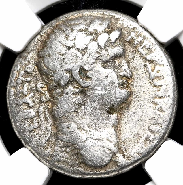 ANTIOCH. Nero, AD 54-68. Silver Tetradrachm, Eagle, NGC Fine