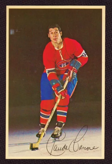 CLAUDE LAROSE 1969-71 Montreal Canadiens Team Issue Postcard EX