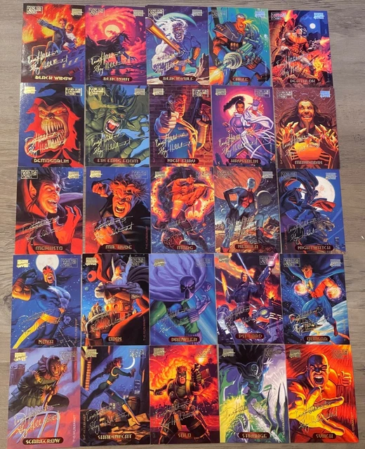 1994 Marvel Masterpieces Gold Foil Signature Series Finish Your Set,You Pick One